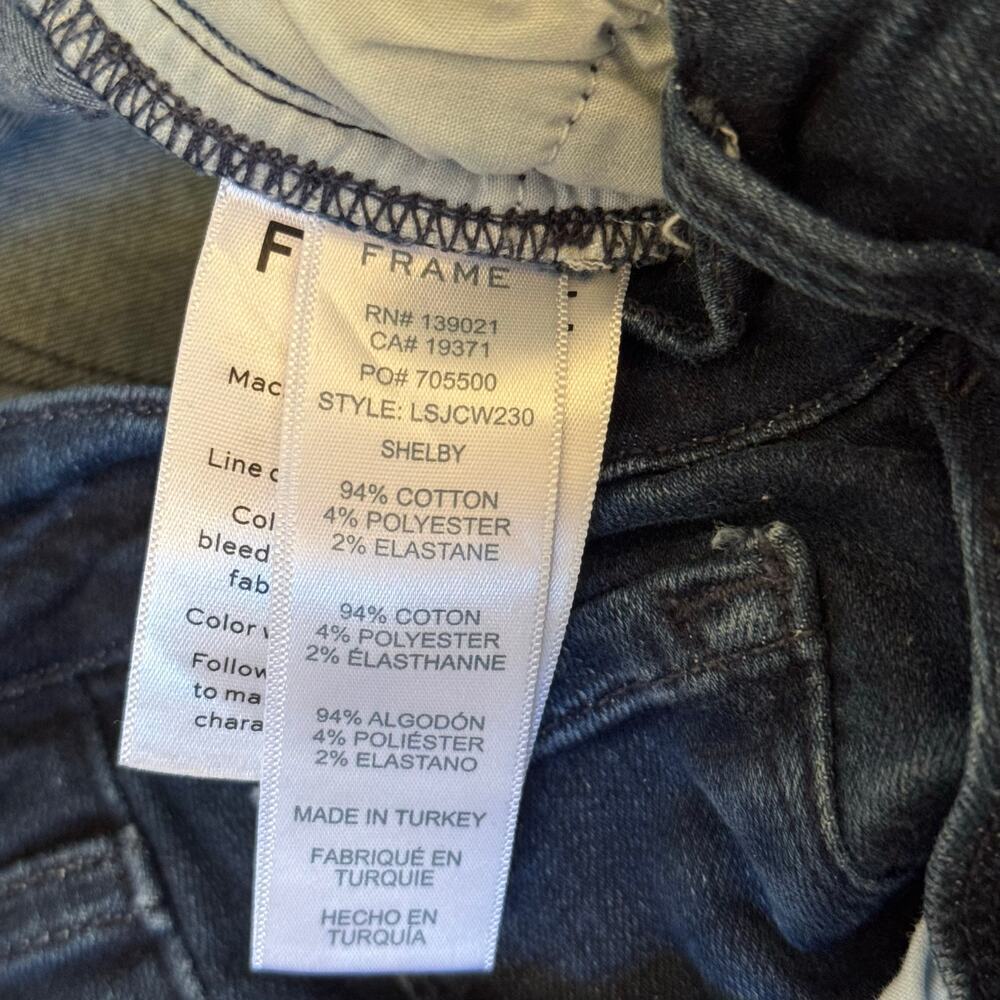 Frame Denim Le Skinny De Jeanne Dark Wash Blue Denim Jeans Women’s Size 28 - Picture 4 of 11